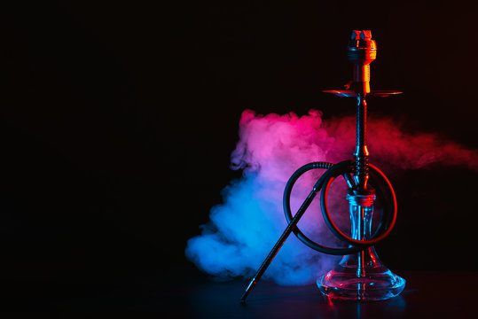 Hookah Pipe Coloured Smoke