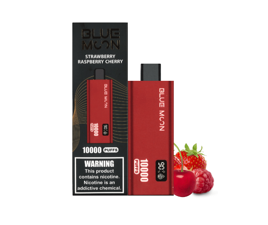 Bluemoon vape 10000 puffs strawberry raspberry cherry